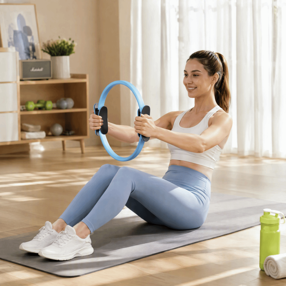 Pilates Ring Circle - Shaping Fiberglass Pilates Ring Non-Slip Grip