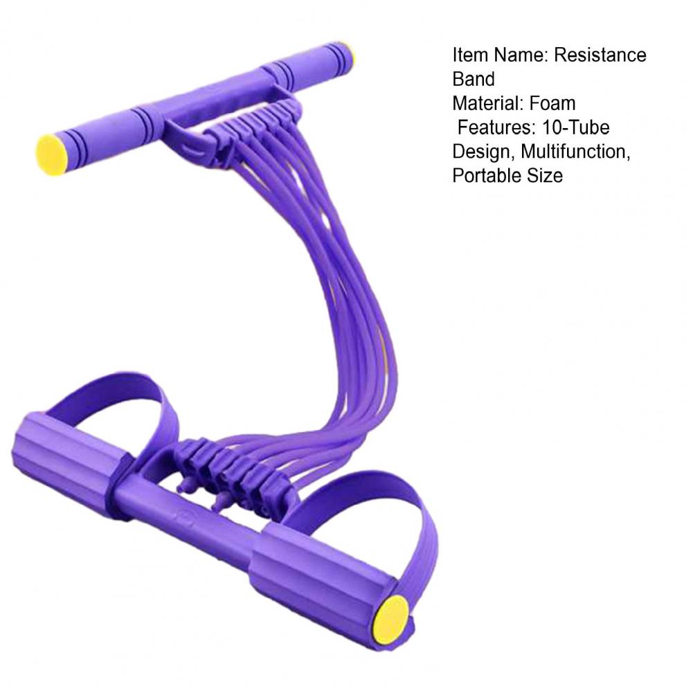 10-Tube Pedal Resistance Band  - Yoga Pedal Puller Fitness Equipment review and price