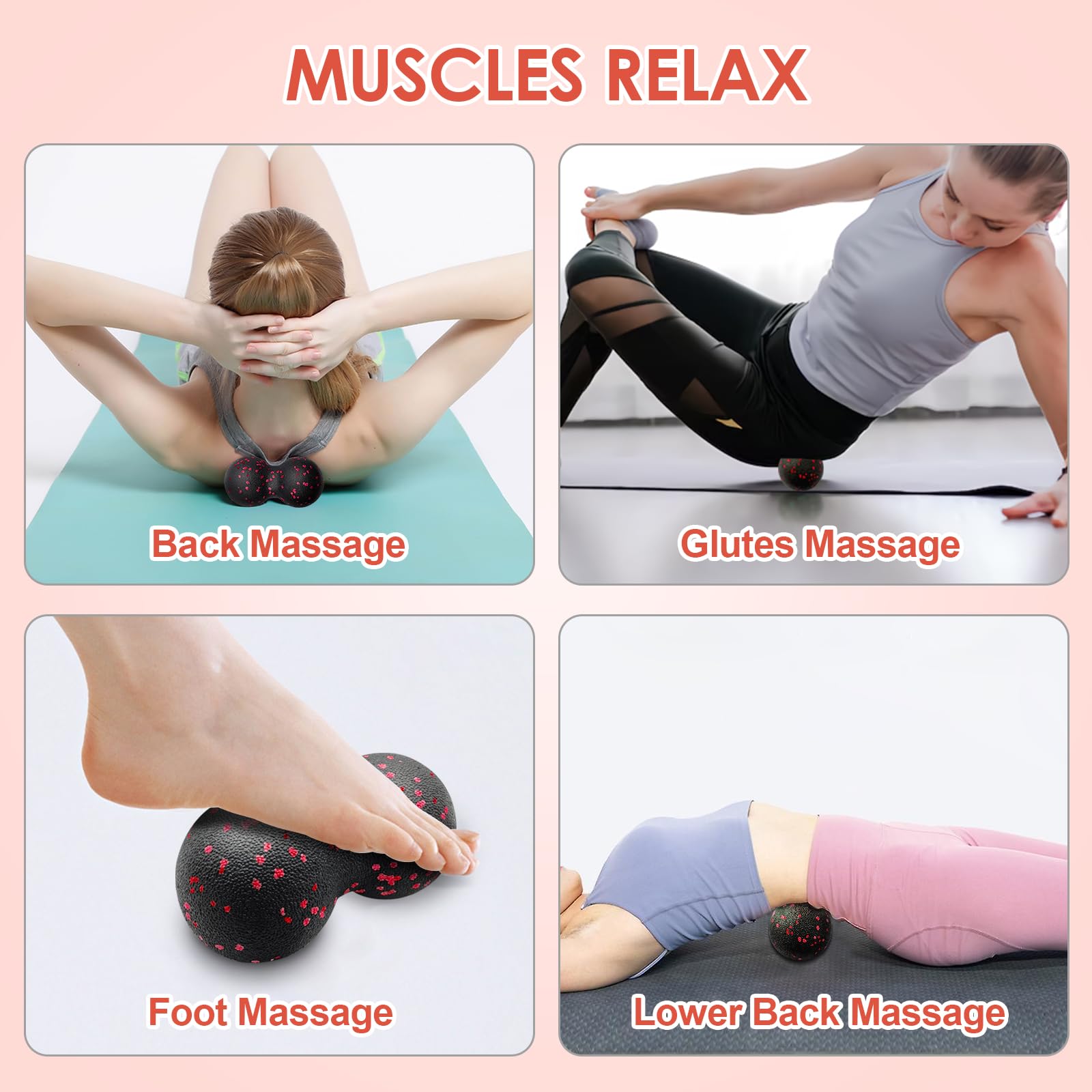 Hollow Yoga Roller Massage Pea - Yoga Fitness Massage review and price
