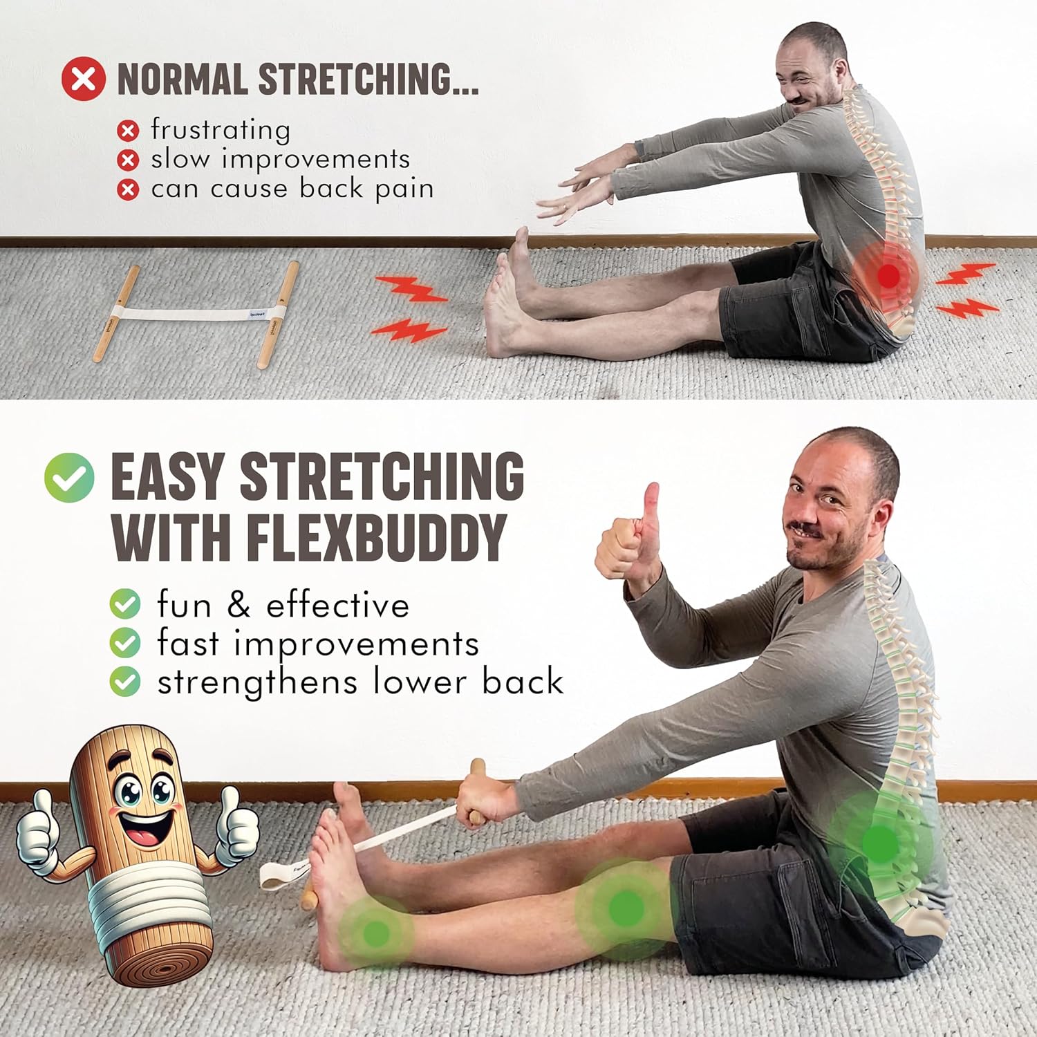 Hamstring Stretcher Adjustable - Yoga Fitness Exercises review and price