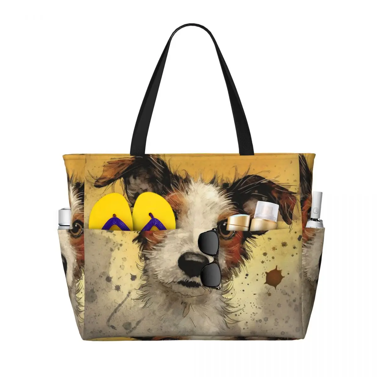 Dog Jack Russell Terrier Beach - Yoga Fitness Tote review and price