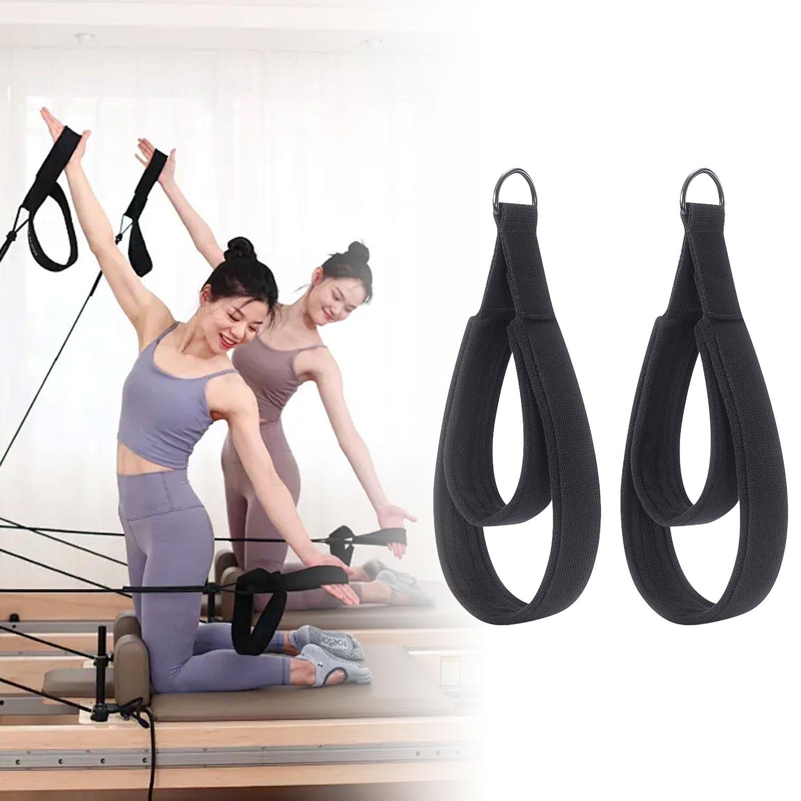 2x D Rings Straps Nonslip Pila - Yoga Fitness Reformer review and price