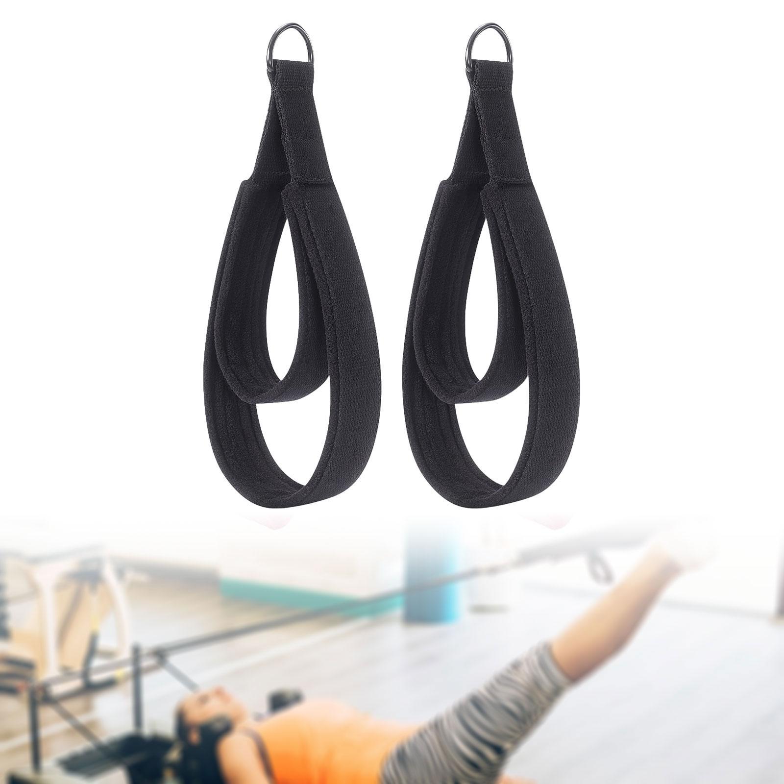 2x D Rings Straps Nonslip Pila - Yoga Fitness Reformer review and price
