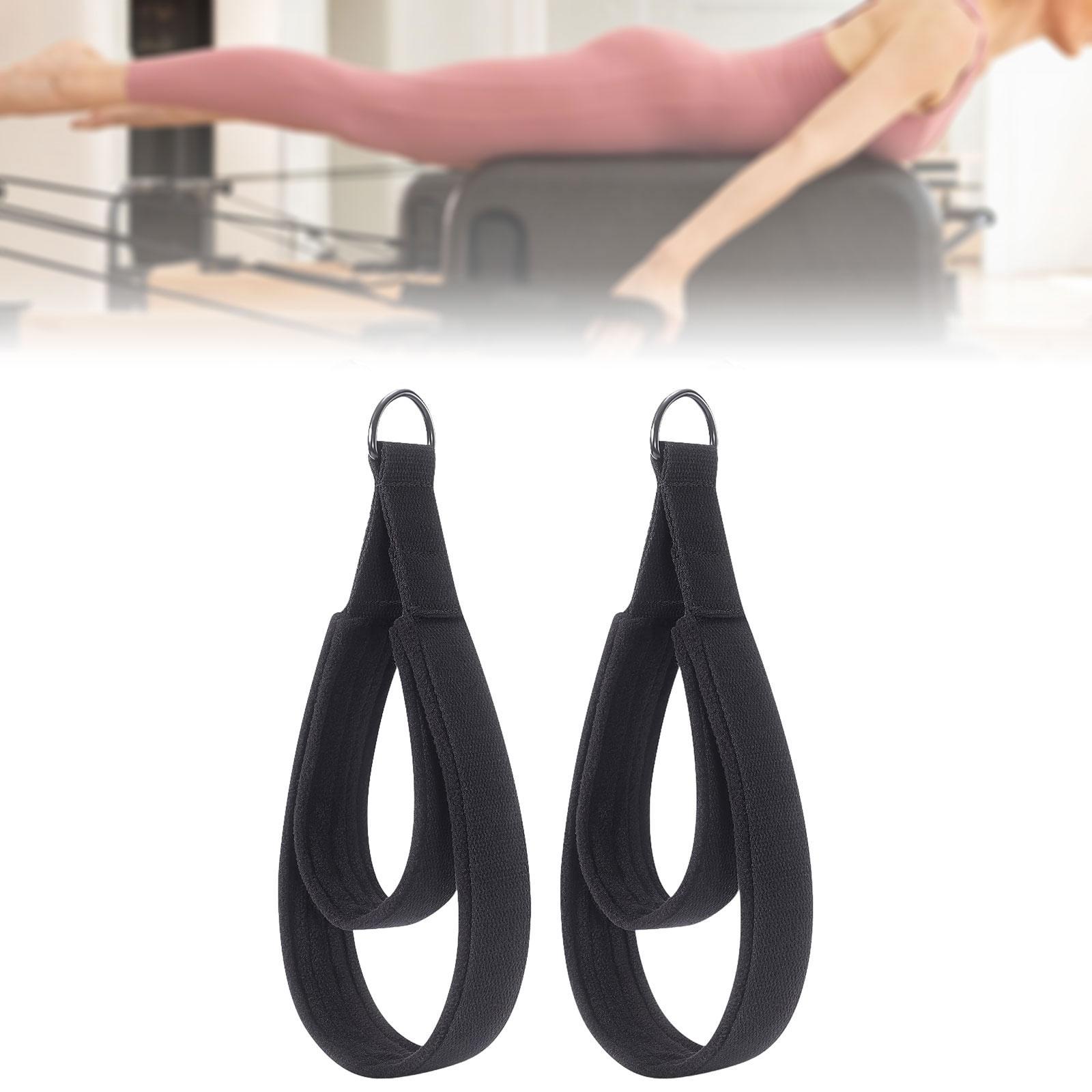 2x D Rings Straps Nonslip Pila - Yoga Fitness Reformer review and price