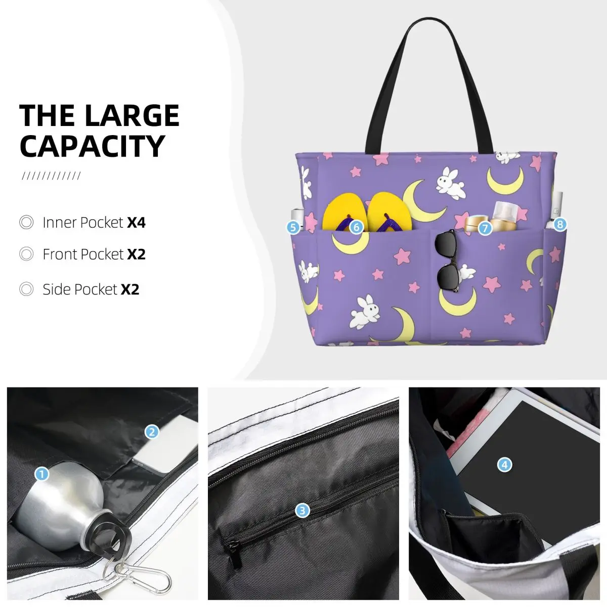 Rabbit Of The Moon Beach Tote  - Yoga Fitness Tote review and price