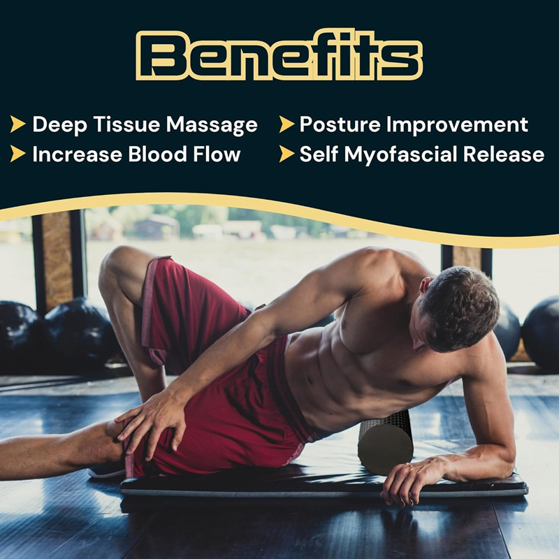 High Density EVA Yoga Foam Rol - Yoga Fitness Massage review and price