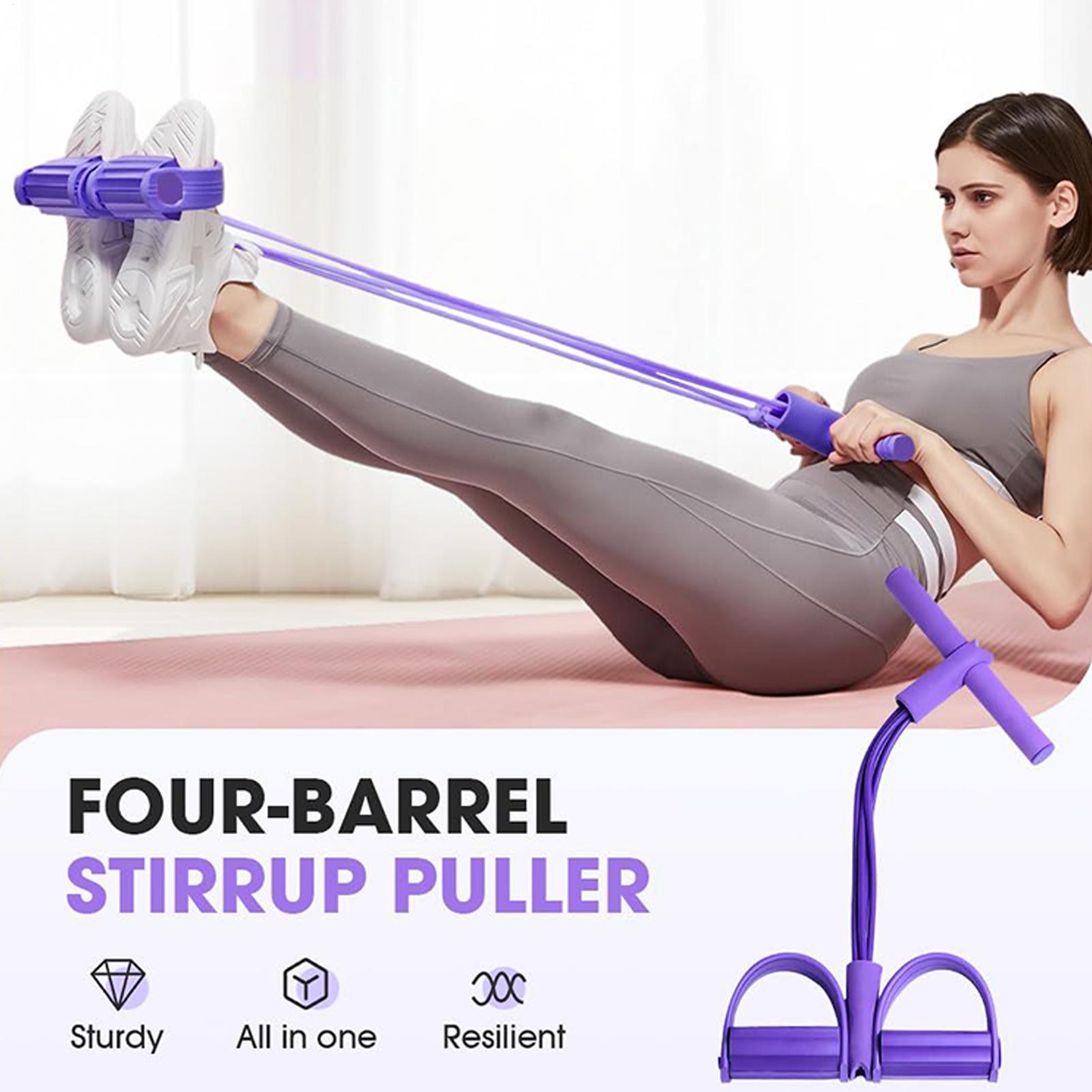Resistance Bands 4-Tube Yoga P - Yoga Pedal Puller Fitness Equipment review and price