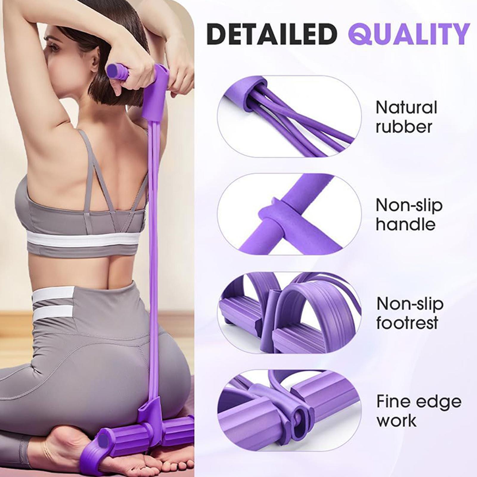 Resistance Bands 4-Tube Yoga P - Yoga Pedal Puller Fitness Equipment review and price