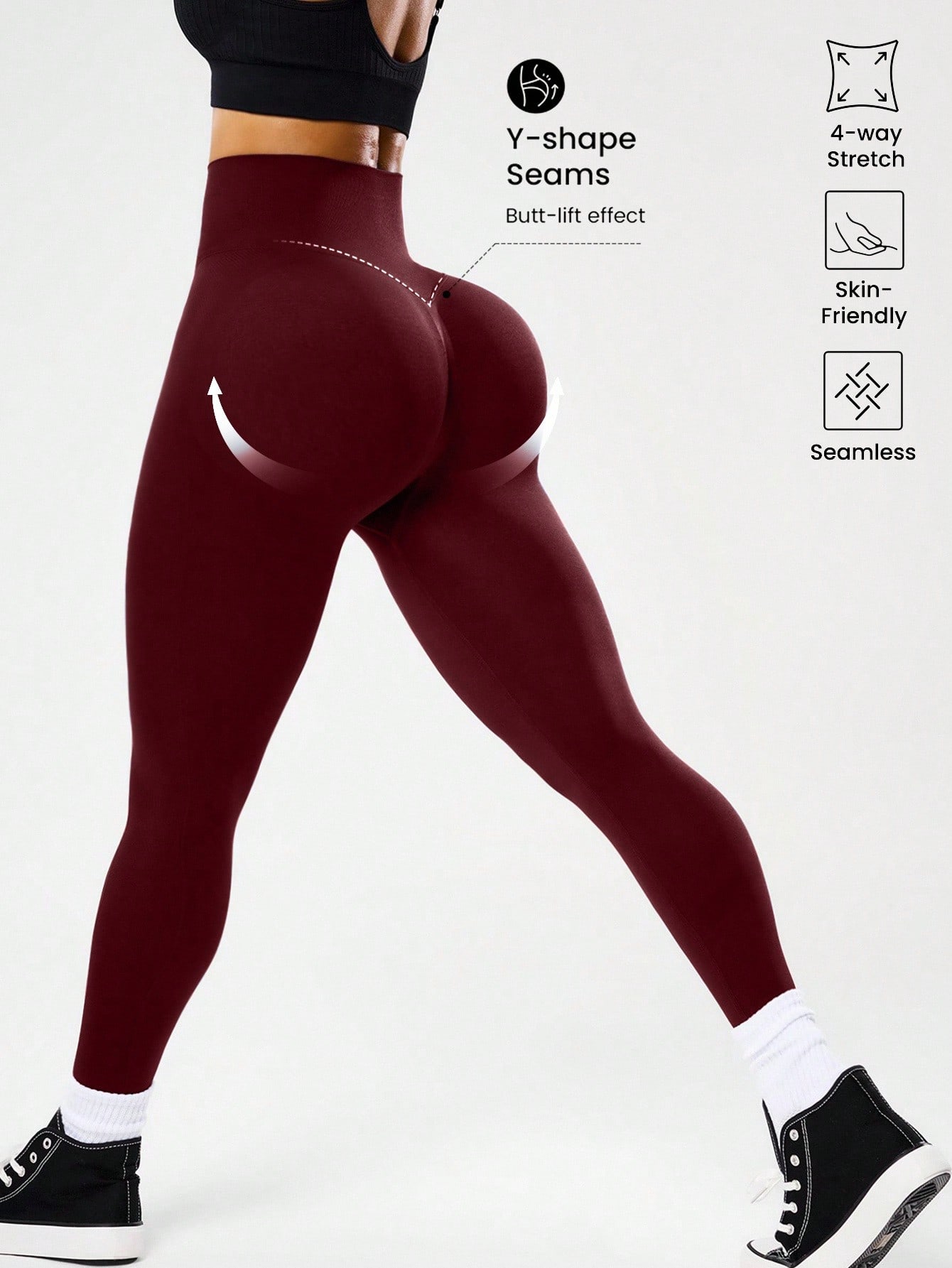 High-waisted seamless yoga leg - Yoga Fitness Pants review and price
