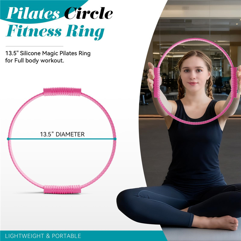 Eco-Friendly Double Handle Sil - Pilates Ring Circle review and price